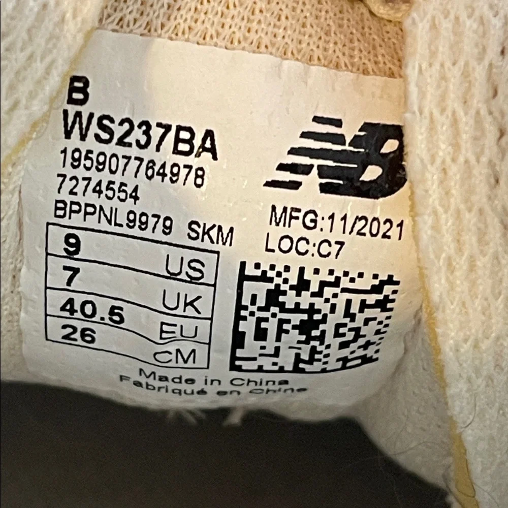 NEW BALANCE 237 SEA SALT SOFT COPPER' Size 9 Sneakers - Picture 12 of 13